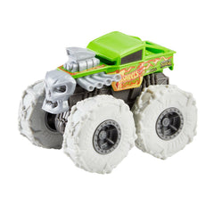 Hot wheels monster truck masinuta twister tredz bone shaker scara 1:43, Mattel - Publisol.ro