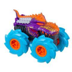 Hot wheels monster truck masinuta twister tredz mega wrex albastru scara 1:43, Mattel - Publisol.ro