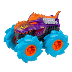 Hot wheels monster truck masinuta twister tredz mega wrex albastru scara 1:43, Mattel - Publisol.ro