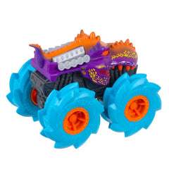 Hot wheels monster truck masinuta twister tredz mega wrex albastru scara 1:43, Mattel - Publisol.ro