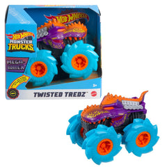 Hot wheels monster truck masinuta twister tredz mega wrex albastru scara 1:43, Mattel - Publisol.ro