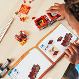 Hot wheels monster truck mega set constructie 5 alarm, Mattel - Publisol.ro