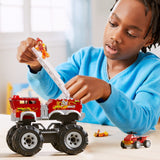 Hot wheels monster truck mega set constructie 5 alarm, Mattel - Publisol.ro