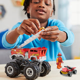 Hot wheels monster truck mega set constructie 5 alarm, Mattel - Publisol.ro