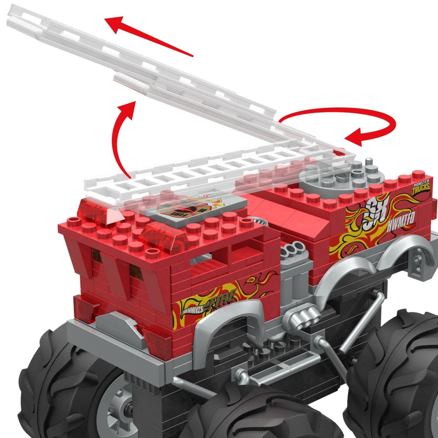 Hot wheels monster truck mega set constructie 5 alarm, Mattel - Publisol.ro
