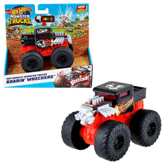 Hot wheels monster truck roarin wreckers bone shaker cu functii si sunete scara 1:43, Mattel - Publisol.ro