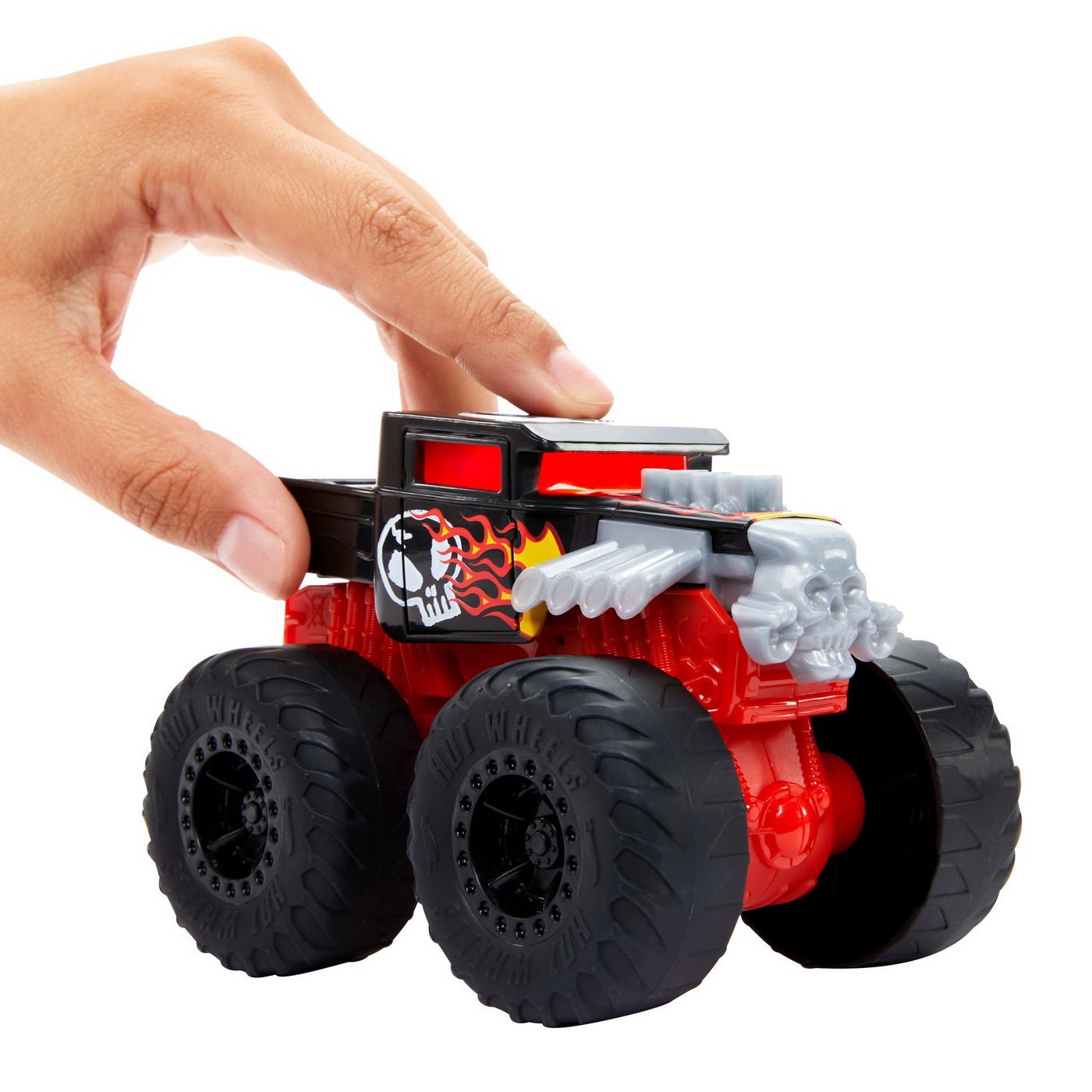 Roarin Rohrer Hot wheels monster truck roarin wreckers bone shaker cu functii si sun ...