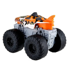 Hot wheels monster truck roarin wreckers tiger shark cu functii si sunete scara 1:43, Mattel - Publisol.ro