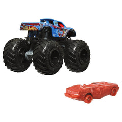 Hot wheels monster truck si masinuta metalica race ace, Mattel - Publisol.ro