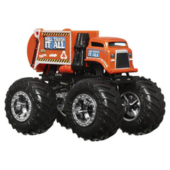 Hot wheels monster truck si masinuta metalica will trash it all, Mattel - Publisol.ro