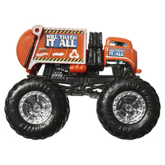 Hot wheels monster truck si masinuta metalica will trash it all, Mattel - Publisol.ro
