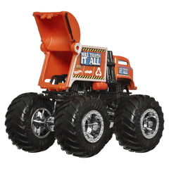 Hot wheels monster truck si masinuta metalica will trash it all, Mattel - Publisol.ro