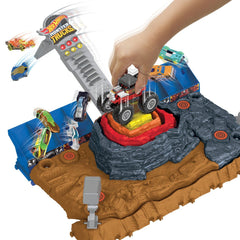 Hot wheels monster trucks arena smashers bone shaker arena ultimate crush, Mattel - Publisol.ro