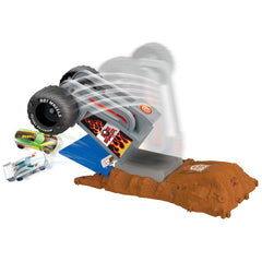 Hot Wheels monster trucks entry challenge arena smashers provocarea tire press - Publisol.ro