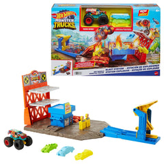 Hot wheels monster trucks set blast station , Mattel - Publisol.ro