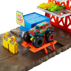 Hot wheels monster trucks set blast station , Mattel - Publisol.ro