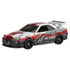 Hot wheels pop culture masinuta metalica gran turismo nissan skyline gt r scara 1:64, Mattel - Publisol.ro