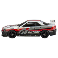 Hot wheels pop culture masinuta metalica gran turismo nissan skyline gt r scara 1:64, Mattel - Publisol.ro