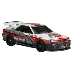 Hot wheels pop culture masinuta metalica gran turismo nissan skyline gt r scara 1:64, Mattel - Publisol.ro