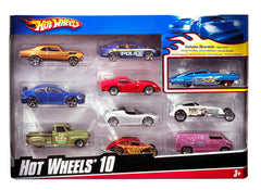 Hot wheels set 10 masinute scara 1:64, Mattel - Publisol.ro