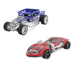 Hot wheels set 2 masinute metalice pull back bone shaker si twin mill 1:43, Mattel - Publisol.ro