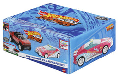 Hot wheels set 2 masinute metalice pull back gmc hummer ev si alpha pursuit 1:43, Mattel - Publisol.ro