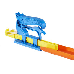 Hot wheels set lansator portabil albastru si masinuta, Mattel - Publisol.ro