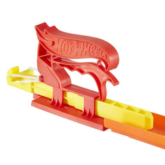 Hot wheels set lansator portabil rosu si masinuta, Mattel - Publisol.ro