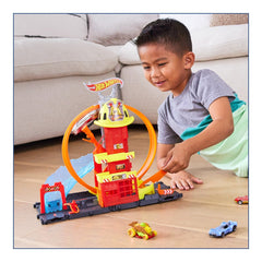 Hot Wheels statia de pompieri super loop - Publisol.ro