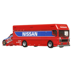 Hot wheels transportator euro hauler cu masinuta nissan 300 zx gts scara 1:64, Mattel - Publisol.ro