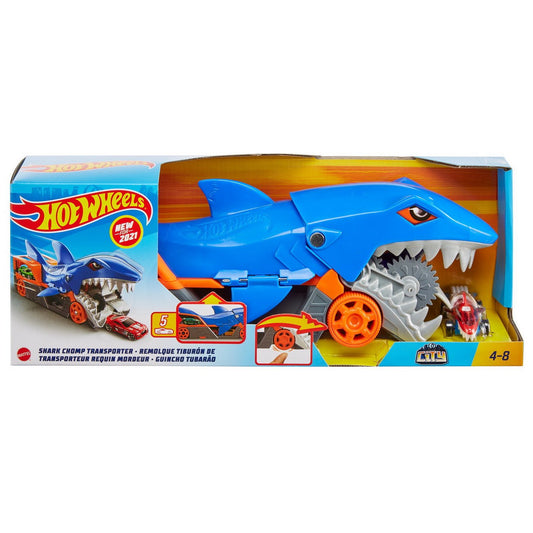 Hot Wheels transportator rechin cu masinuta inclusa - Publisol.ro