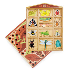 Hotelul de insecte, din lemn premium - The Bug Hotel - 14 piese - Tender Leaf Toys - Publisol.ro