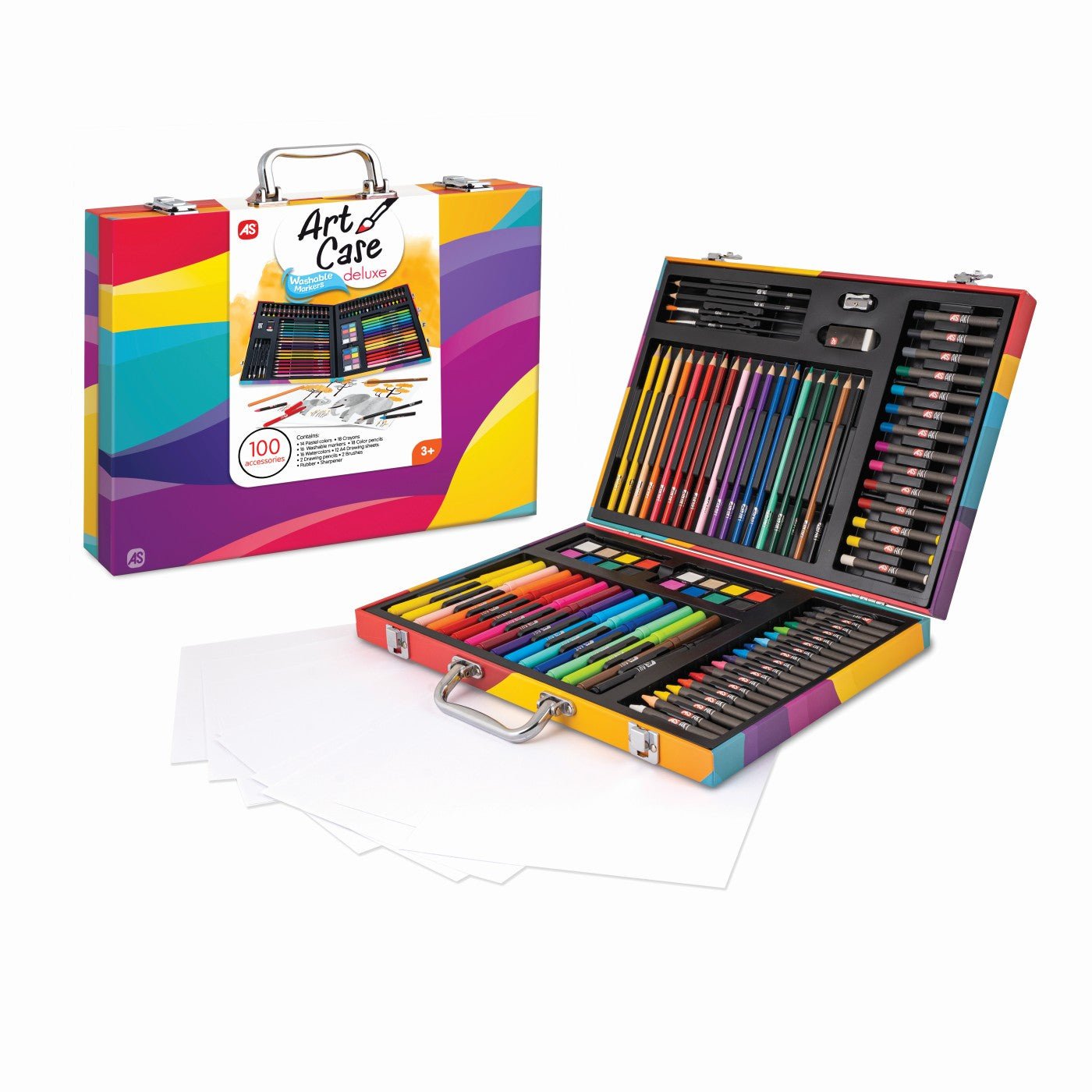 Husa pentru desen deluxe 100 accesorii - Publisol.ro