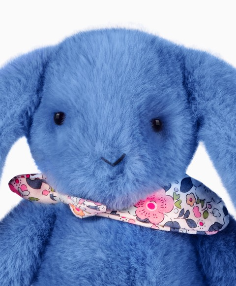 Iepuras Bleu Doudou   - jucarie de plus, 25 cm - Doudou et Compagnie