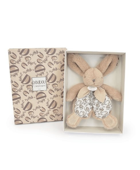 Iepuras Doudou - jucarie de plus, 18 cm, bej - Doudou et Compagnie - Publisol.ro