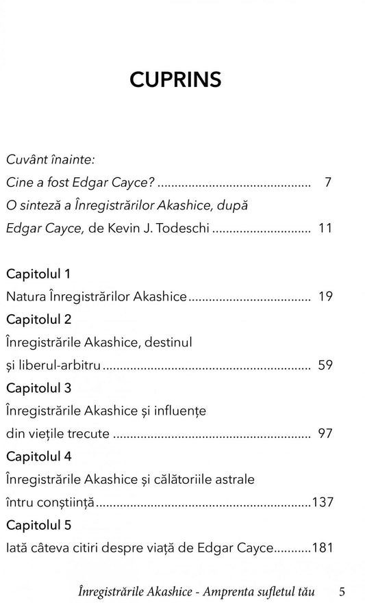 Edgar Cayce, Inregistrarile Akashice. Amprenta sufletului tau, de Edgar Cayce