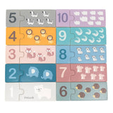 Invatam numerele!, puzzle din lemn, nordic color, Viga Toys - Publisol.ro