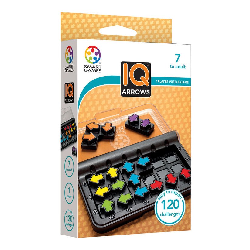 IQ Arrow, joc de logica cu 120 de provocari, 7+ ani, editie internationala, Smart Games - Publisol.ro