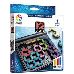 IQ Digits, joc de logica cu 120 de provocari, 7+ ani, editie lb. Romana, Smart Games - Publisol.ro