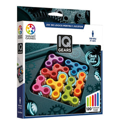 IQ Gears, joc de logica cu 120 de provocari, 7+ ani, editie lb. Romana, Smart Games - Publisol.ro