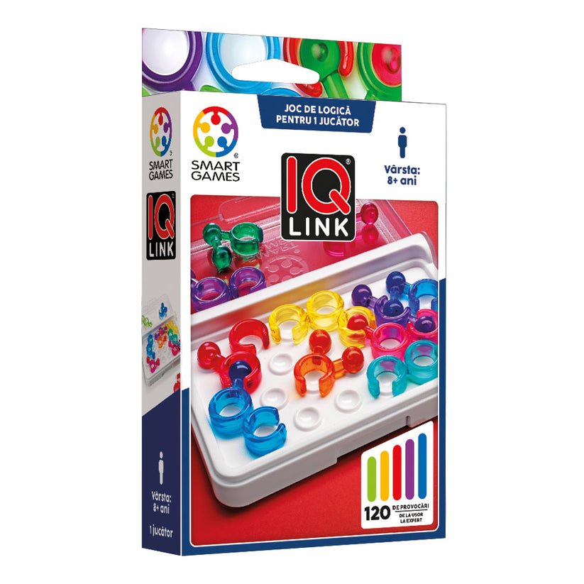 IQ Link, joc de logica cu 120 de provocari, 8+ ani, editie lb. Romana, Smart Games - Publisol.ro