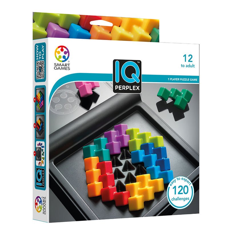 IQ Perplex, joc de logica cu 120 de provocari, 12+ ani, editie internationala, Smart Games - Publisol.ro
