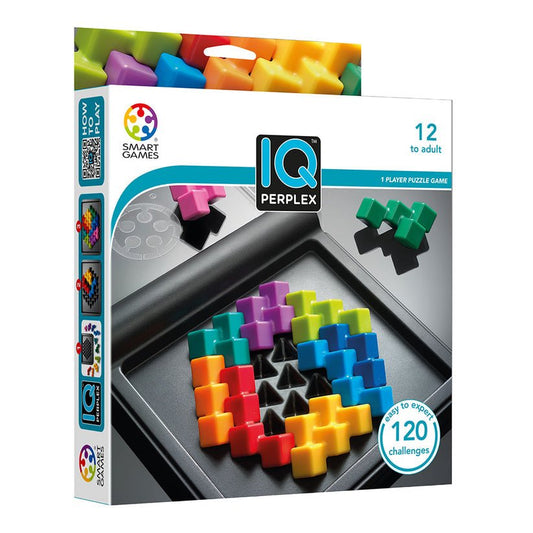 IQ Perplex, joc de logica cu 120 de provocari, 12+ ani, editie internationala, Smart Games - Publisol.ro