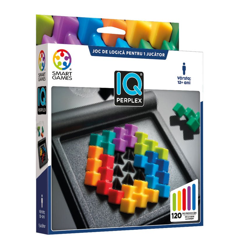 IQ Perplex, joc de logica cu 120 de provocari, 12+ ani, editie lb. Romana, Smart Games - Publisol.ro
