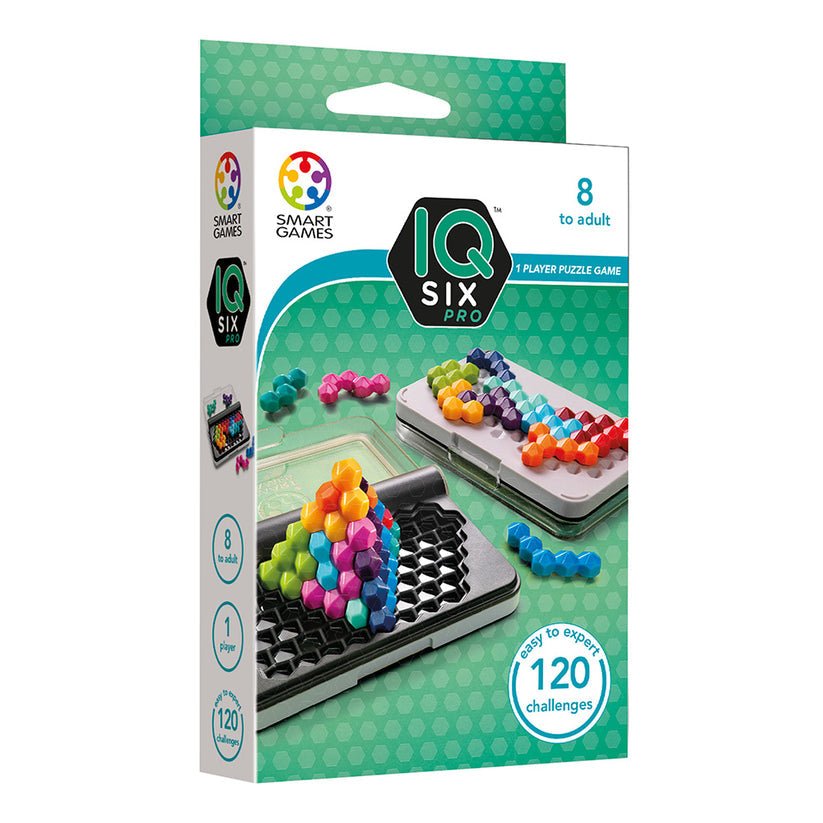 IQ Six Pro, joc de logica cu 120 de provocari, 8+ ani, editie internationala, Smart Games - Publisol.ro