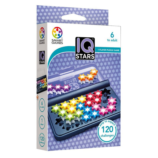 IQ Stars, joc de logica cu 120 de provocari, 6+ ani, editie internationala, Smart Games - Publisol.ro