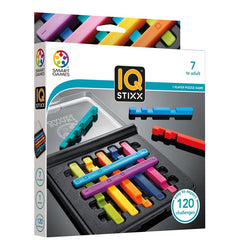 IQ Stixx, joc de logica cu 120 de provocari, 7+ ani, editie internationala, Smart Games - Publisol.ro