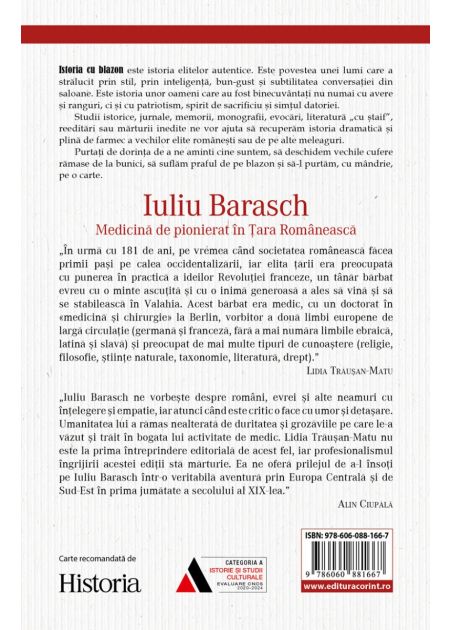 Iuliu Barasch – Medicină de pionierat în Țara Românească - Publisol.ro