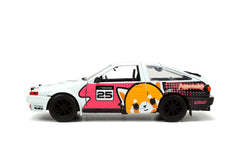Jada aggretsuko set masinuta metalica si figurina aggretsuko si toyota trueno scara 1:24, Simba - Publisol.ro