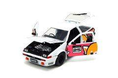 Jada aggretsuko set masinuta metalica si figurina aggretsuko si toyota trueno scara 1:24, Simba - Publisol.ro